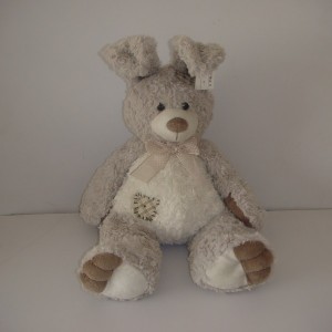 JH-9835D Plush Bunny in Light Grey color