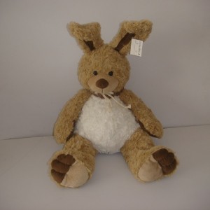 JH-9835B Plush Bunny in Light Brown color