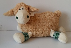 JH-9874A Plush Sheep in Light Brown color