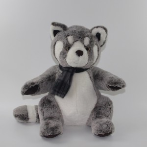 JH-1069C Plush Raccoon in Brown color