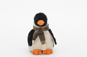 JH-9848A Plush Penguin with scarf in black and white  color