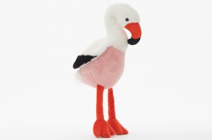 JH-9950A Plush Flamingo  in Pink and White color