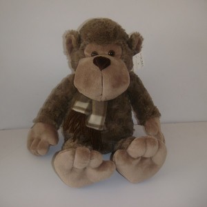 JH-9838A Plush Monkey in Brown color