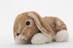 JH-9946C Plush Rabbit in Light Brown color