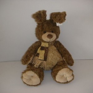 JH-9835A Plush Bunny in Brown color