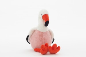 JH-9950A Plush Flamingo  in Pink and White color