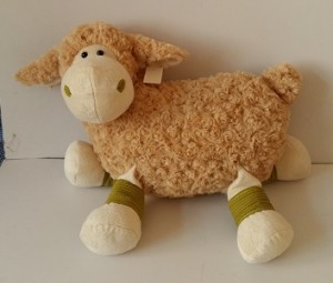 JH-9874B Plush Sheep in Light Brown color