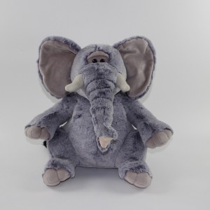 JH-1045A Plush Elephant in Brown color