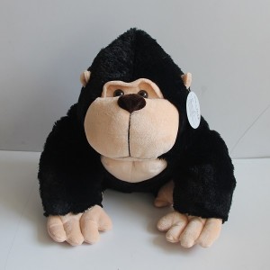 JH-9928A Plush Gorilla with Scarf in Black color