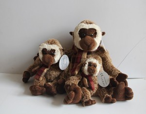 JH-9929C Plush Monkey in Brown color