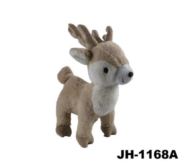 JH-1168A Plush Reindeer in Light Cream color – stand style Featured Image